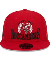 Men's New Era Red Tampa Bay Buccaneers Collegiate Trucker 9FIFTY Snapback Hat