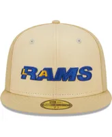 Men's New Era Khaki Los Angeles Rams Raffia Front 59FIFTY Fitted Hat