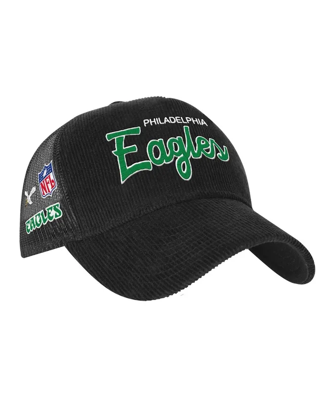 Youth Mitchell & Ness Black/Kelly Green Philadelphia Eagles Shredder  Adjustable Hat