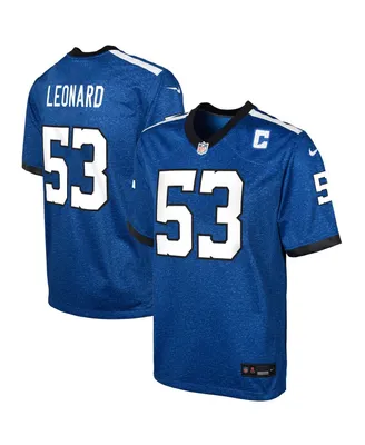 Big Boys Nike Shaquille Leonard Royal Indianapolis Colts Indiana Nights Alternate Game Jersey