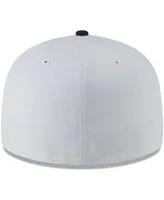 Men's New Era White Detroit Stars Cooperstown Collection Turn Back The Clock 59FIFTY Fitted Hat