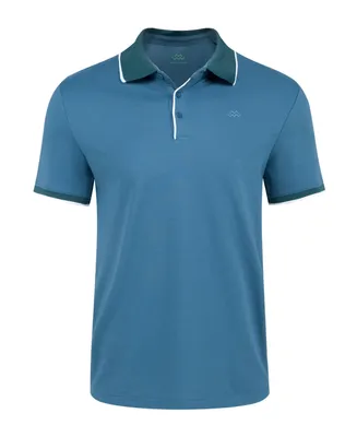 Mio Marino Big & Tall Classic-Fit Cotton-Blend Pique Polo Shirt with Contrast Collar