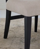 Abbyson Living Avery 38.1" 2 Piece Wood-Back Upholstered Counter Stools