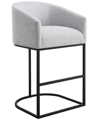 Abbyson Living Jace 39.8" Polyester Upholstered Barstool