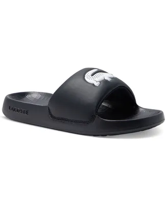 Lacoste Men's Croco 1.0 Slip-On Slide Sandals