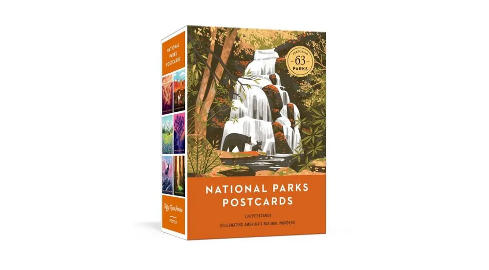 Barnes　Hawthorn　100　Parks　That　Postcards-　Fifty　America's　Noble　Wonders　by　Natural　National　Celebrate　Illustrations　Mall