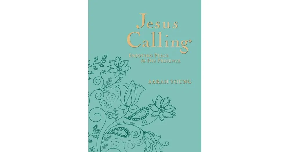 Jesus Calling, Large Text Teal Leathersoft, with Full Scriptures- Enjoying Peace in His Presence (a 365