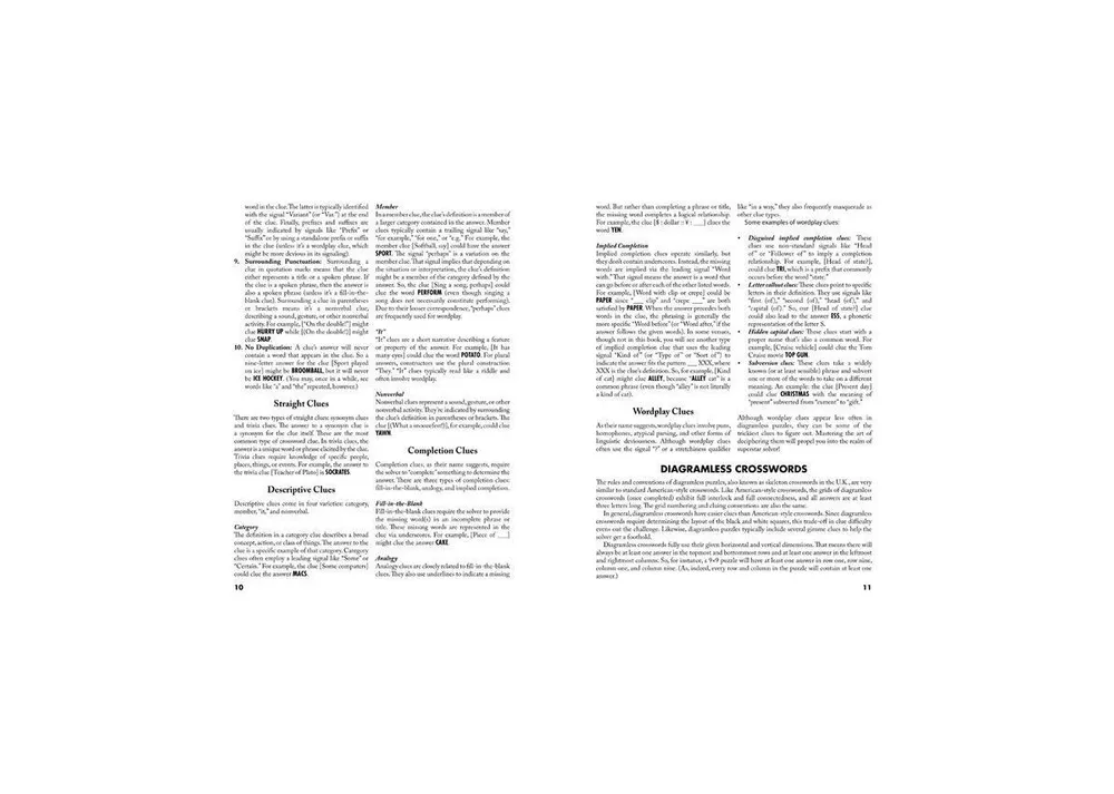 Puzzlewright Guide to Diagramless Crosswords- Over 50 puzzles with solving tips and extra hints for beginners by Alex Eaton