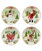 Certified International Joy of Christmas 16 piece Dinnerware Set, Service for 4