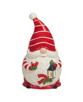 Certified International Christmas 3-d Gnomes Cookie Jar