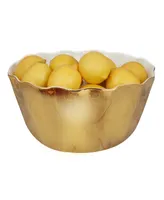 Certified International Gold-Silver Tone Coast Deep Bowl