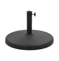 vidaXL Parasol Base Round Polyresin 41.9 lb Black