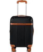 Champs Vintage-Like 21" with Universal Serial Bus Charging Port Hard Side Carry-On