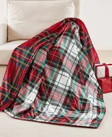 Levtex Spencer Red Plaid Oversized Reversible Throw, 68" x 68"