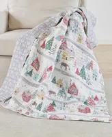 Levtex Joulset Holiday Reversible Quilted Throw, 50" x 60"