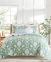Levtex Evelyn Jacobean Reversible 3-Pc. Quilt Set, Full/Queen