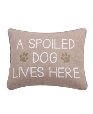 Levtex Spoiled Dog Decorative Pillow, 14" x 18"