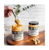 Lcp Keto Peanut Butter with Macadamia Nuts and Mct Oil Smooth, Keto Nut Butter Spread, Fat bomb, Low carb keto snack | 10 oz