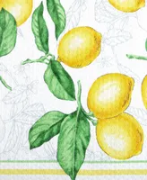 Martha Stewart Lots of Lemons Modern Kitchen Towel, Oven Mitt, Potholder 4-Pack Set