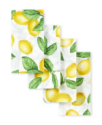 Martha Stewart Lots of Lemons Napkin 4-Pack Set , 19" x 19"