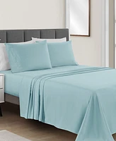 Sunham Microfiber Easy Care Solid -Pc. Sheet Set