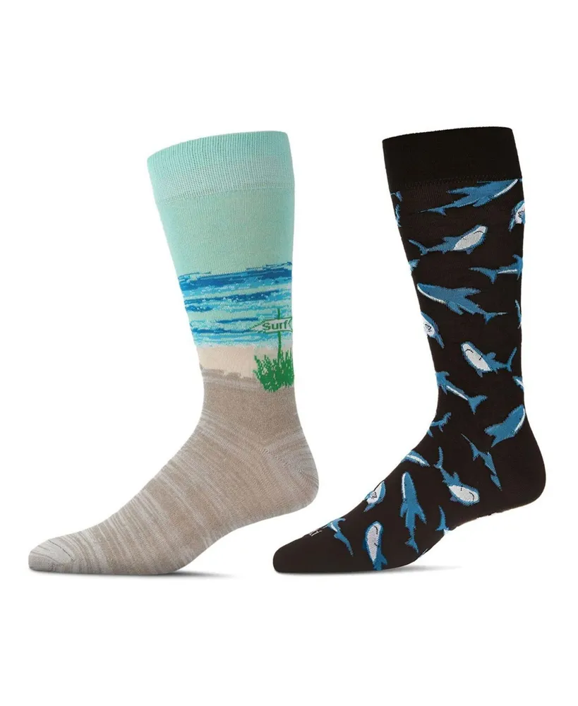 MeMoi Men's Pair Novelty Socks, Pack of 2