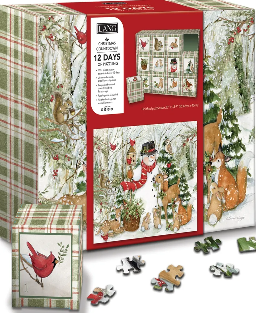 Lang Wood Land Snowman Advent Calendar Puzzle