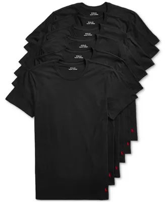 Polo Ralph Lauren Men's 5+1 Free Bonus Pack Classic-Fit Cotton Jersey Crewneck Undershirts