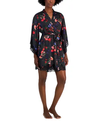 I.n.c. International Concepts Women's Floral Wrap Robe, Created for Macy's
