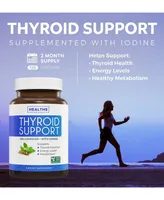 Healths Harmony Thyroid Support Capsules, Hypothyroidism Supplement for Women and for Men, Health's Harmony, 120ct