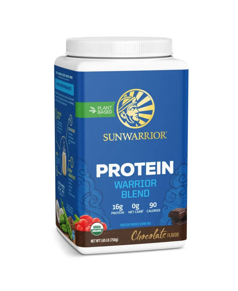 Sunwarrior Warrior Blend Protein Powder, Chocolate, Sunwarrior, 750gm