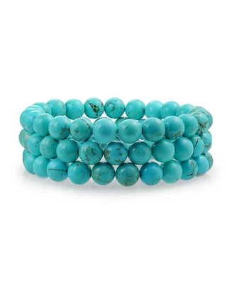 Bling Jewelry Stackable 8MM Stretch Bracelet Set of 3