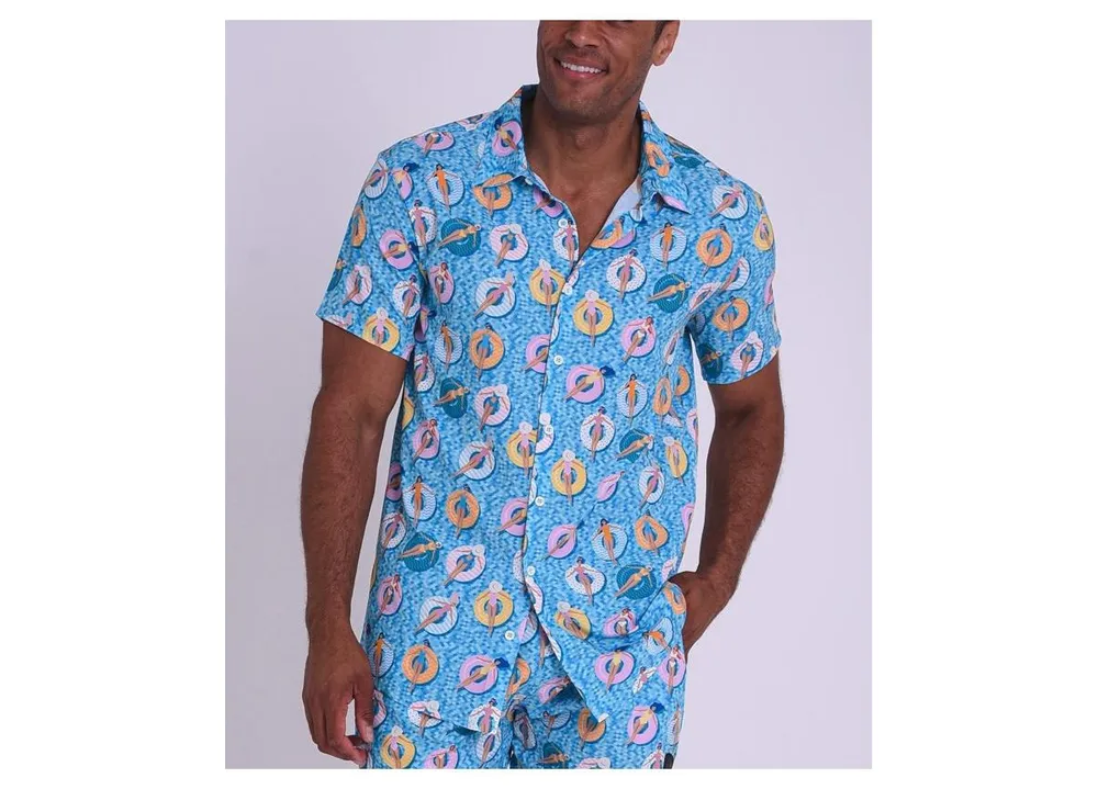 Men's Tropicwear Shirt, Short-Sleeve Print