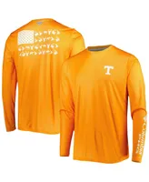 Men's Columbia Tennessee Orange Volunteers Terminal Shot Omni-Shade Omni-Wick Long Sleeve T-shirt