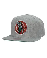 Men's Mitchell & Ness Heather Gray Boston Celtics Hardwood Classics 2.0 Snapback Hat