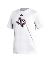 Men's adidas White Texas A&M Aggies Logo Fresh T-shirt