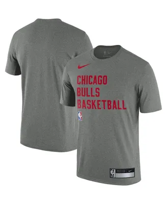 Men's Nike Heather Gray Chicago Bulls 2023/24 Sideline Legend Performance Practice T-shirt