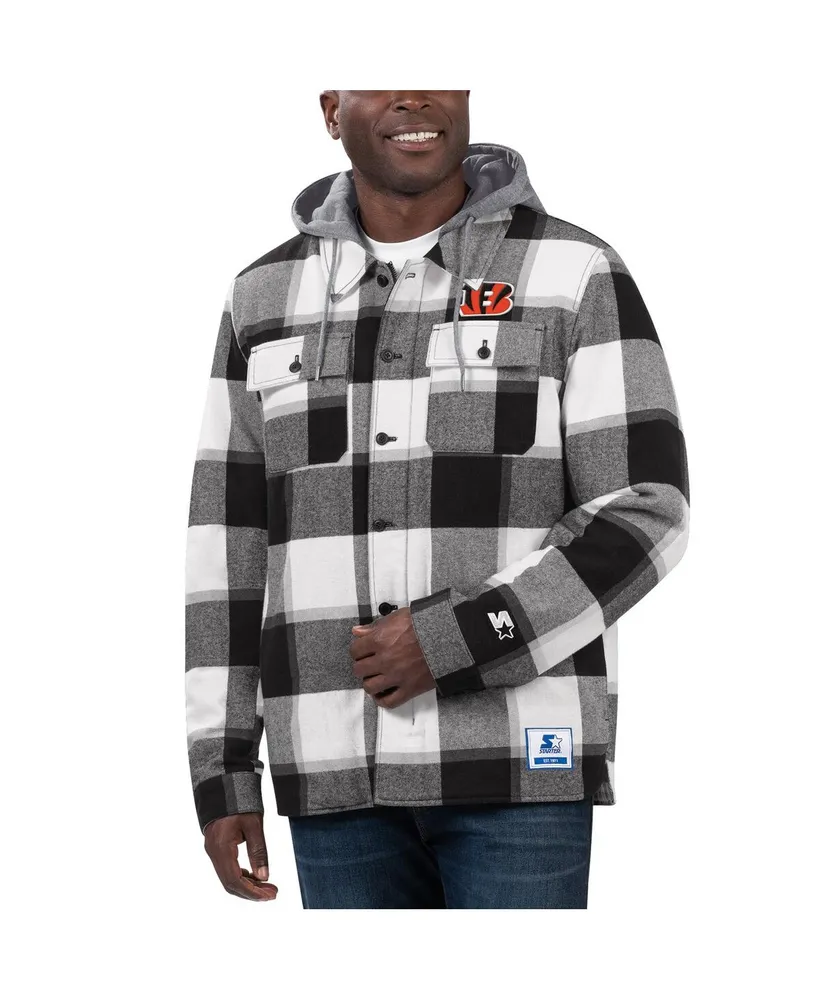 Starter Men's Starter Black Cincinnati Bengals Big Joe Plaid Full