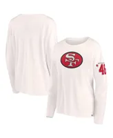 Women's Fanatics Cream San Francisco 49ers Game Date Long Sleeve T-shirt