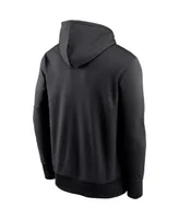 Men's Nike Black Carolina Panthers Wordmark Performance Pullover Hoodie