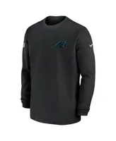 Men's Nike Black Carolina Panthers 2023 Sideline Long Sleeve Performance T-shirt