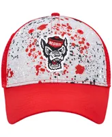 Men's Colosseum Gray, Red Nc State Wolfpack Love Fern Trucker Snapback Hat