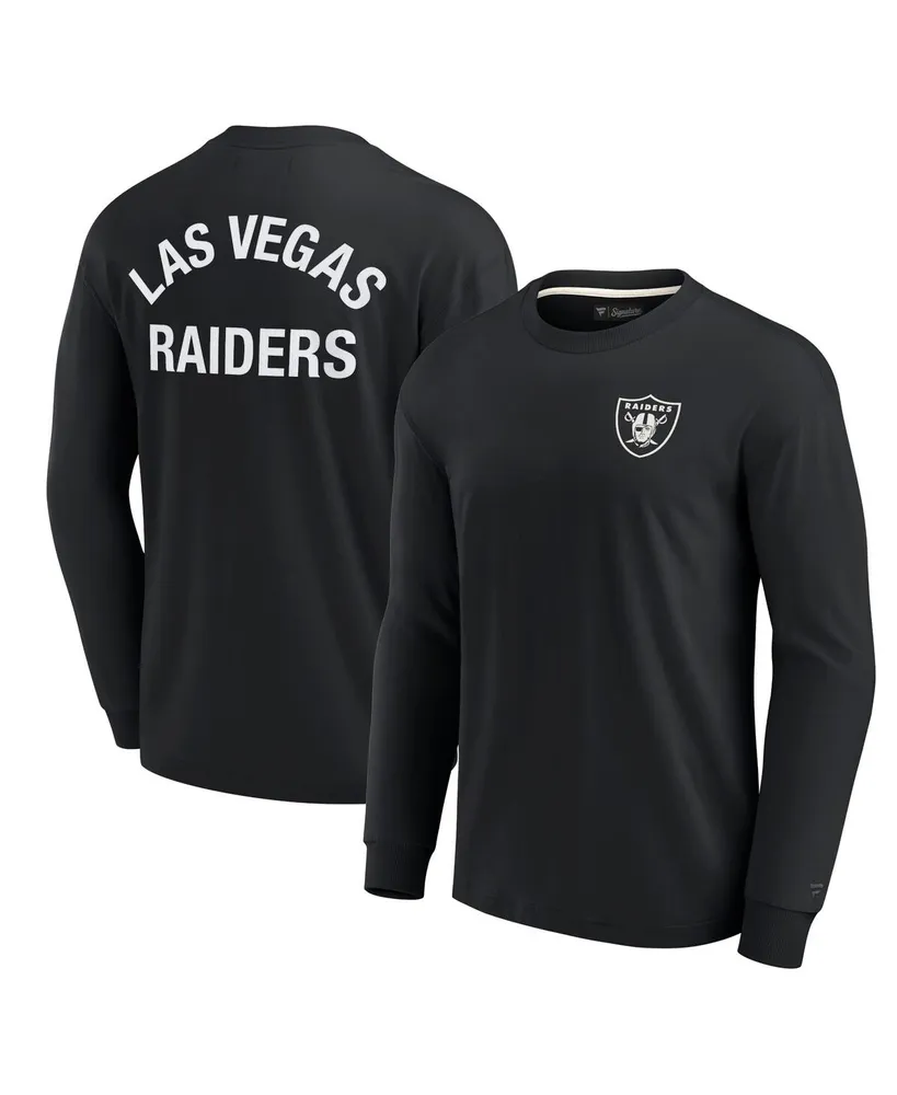 Las Vegas Raiders Fanatics Signature Unisex Super Soft Short Sleeve T-Shirt  - Gray