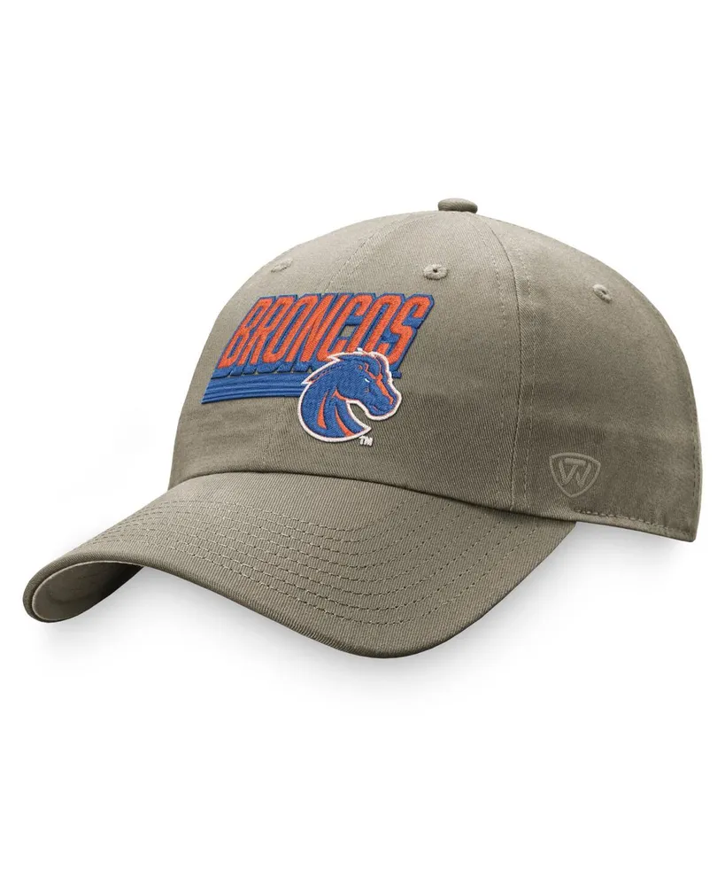 Men's Top of the World Khaki Boise State Broncos Slice Adjustable Hat