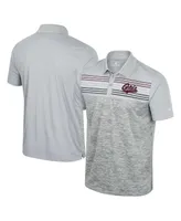 Men's Colosseum Gray Montana Grizzlies Cybernetic Polo Shirt