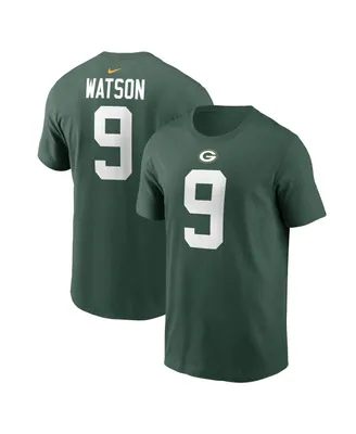 Men's Nike Christian Watson Green Bay Packers Player Name and Number T-shirt