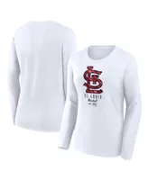 Women's Fanatics White St. Louis Cardinals Long Sleeve T-shirt