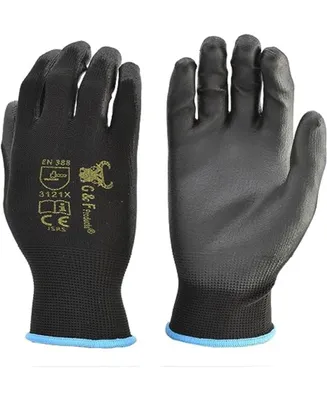 12 Pairs Men Work Gloves, Lightweight Grip Gloves For