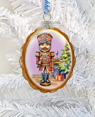 Designocracy Nutcracker Keepsake Mercury Christmas Glass Ornaments G. DeBrekht