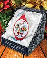 Designocracy Santa Claus Presents Drop Mercury Christmas Glass Ornaments G. DeBrekht